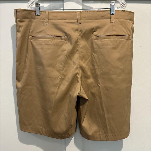 BCG Athletic Golf Shorts Men 40W Tan Khaki 9” Inseam Performance Fabric Casual - Picture 5 of 11